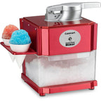 Cuisinart Snow Cone Machine, Home Shaved Ice Maker for Snow Cones, Snow Cone Maker with Reuseable Paper Cups, Makes 5 Icy Cones for Slushies, Frozen Drinks , Red, SCM-10P1