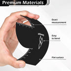 Enhancement Card For Barbers With Measurement Indicators, Reusable Barber Hairline Shaping Tool And Color Spray Edge Line Up Tool (1Pcs)
