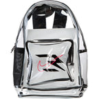 Nike 3 Brand Clear Backpack - Black - One Size (23L) | See Through School Bookbag For Boys, Girls, Men, Women. Zip Main Compartment, Side Mesh Bottle Pocket, Padded Shoulder Straps