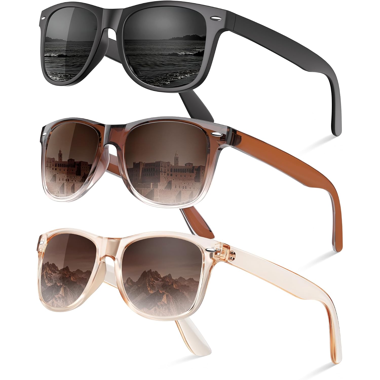 Womens-Sunglasses Polarized Sunglasses-Womens: Trendy Retro Sun Glasses With Uv Protection For Travel Driving