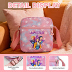 For Demon Hunters Mini Crossbody Bag, For Korean Idol,Also A Shoulder Bag, Features A Cartoon Pattern Design.(Pink)