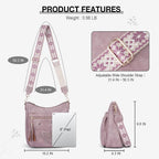 KITEVIUN Medium Crossbody Bags for Women Trendy, Women's Butterfly Shoulder Handbags with Tassel