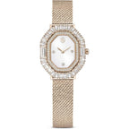 Swarovski Matrix Octagon Watch, Swiss Made, Clear Crystals, Gold-Tone, Stainless Steel Finishes