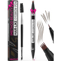 Imethod Eyebrow Pen - Eyebrow Pencil Magical 2-In-1 Eye Brow Pencils For Women With 4-Fork-Tip & Precise Brush-Tip For Natural Hair-Like Brows, Last All-Day, With Eyebrow Spoolie Brush, Dark Brown