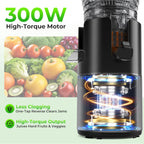 Godspeeds Juicer Machines with 5.8" Large Feed Chute, Slow Masticating Cold Press Juicer for Whole Fruits & Vegetables, Easy to Clean Design, High Juice Yield Home Juicer for Daily Wellness