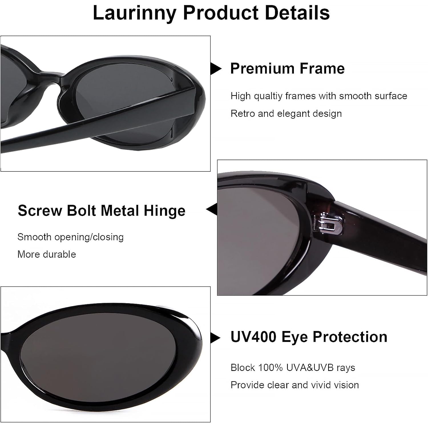 90s Sunglasses for Women Men Retro Small Oval Sunglasses