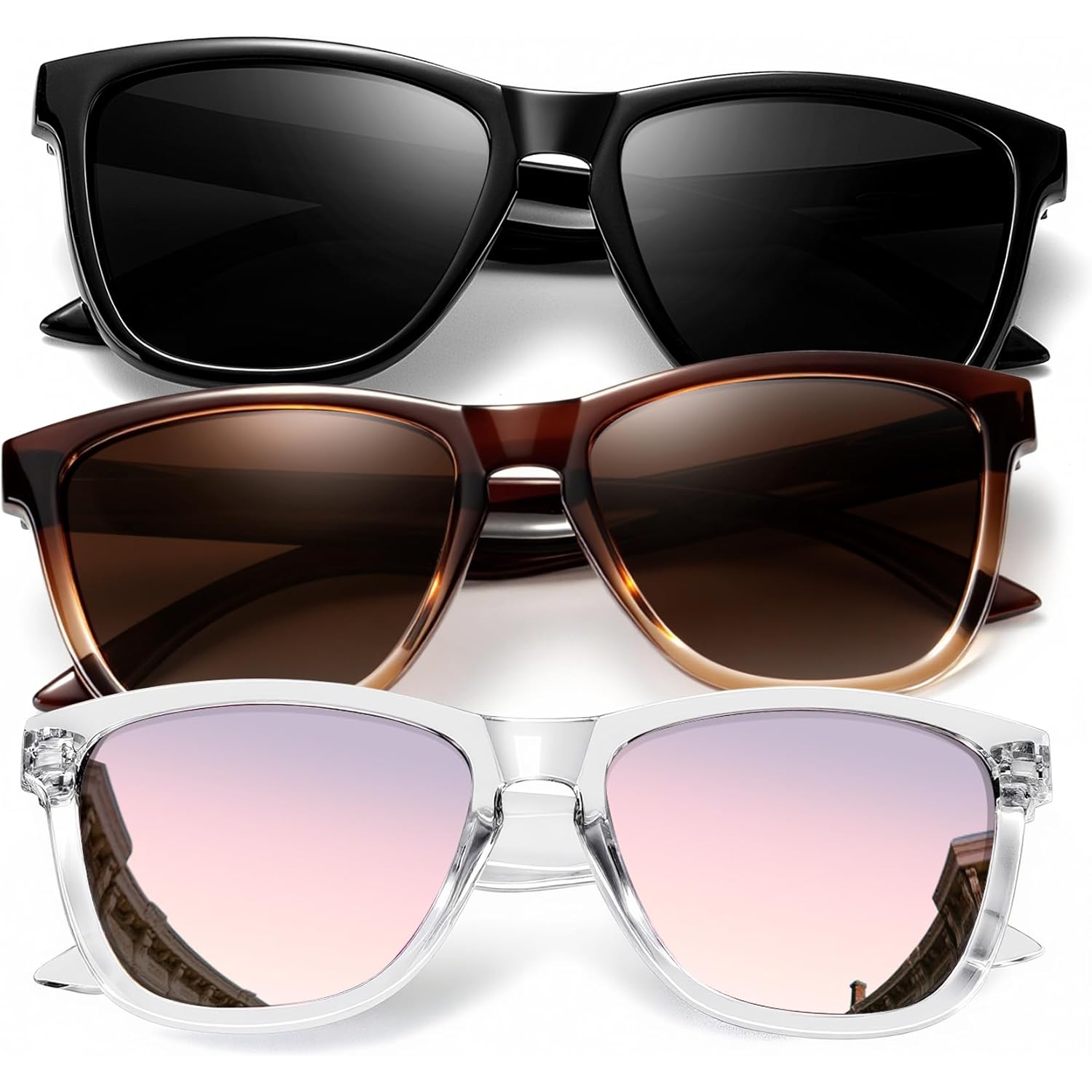 KALIYADI Womens-Sunglasses Polarized Sunglasses-Womens Trendy: Retro Sun Glasses with UV Protection for Travel Driving
