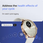 Withings ScanWatch Light - Hybrid Smart Watch, Heart Rate Monitoring, Fitness Tracker, Cycle Tracker, Sleep Monitoring