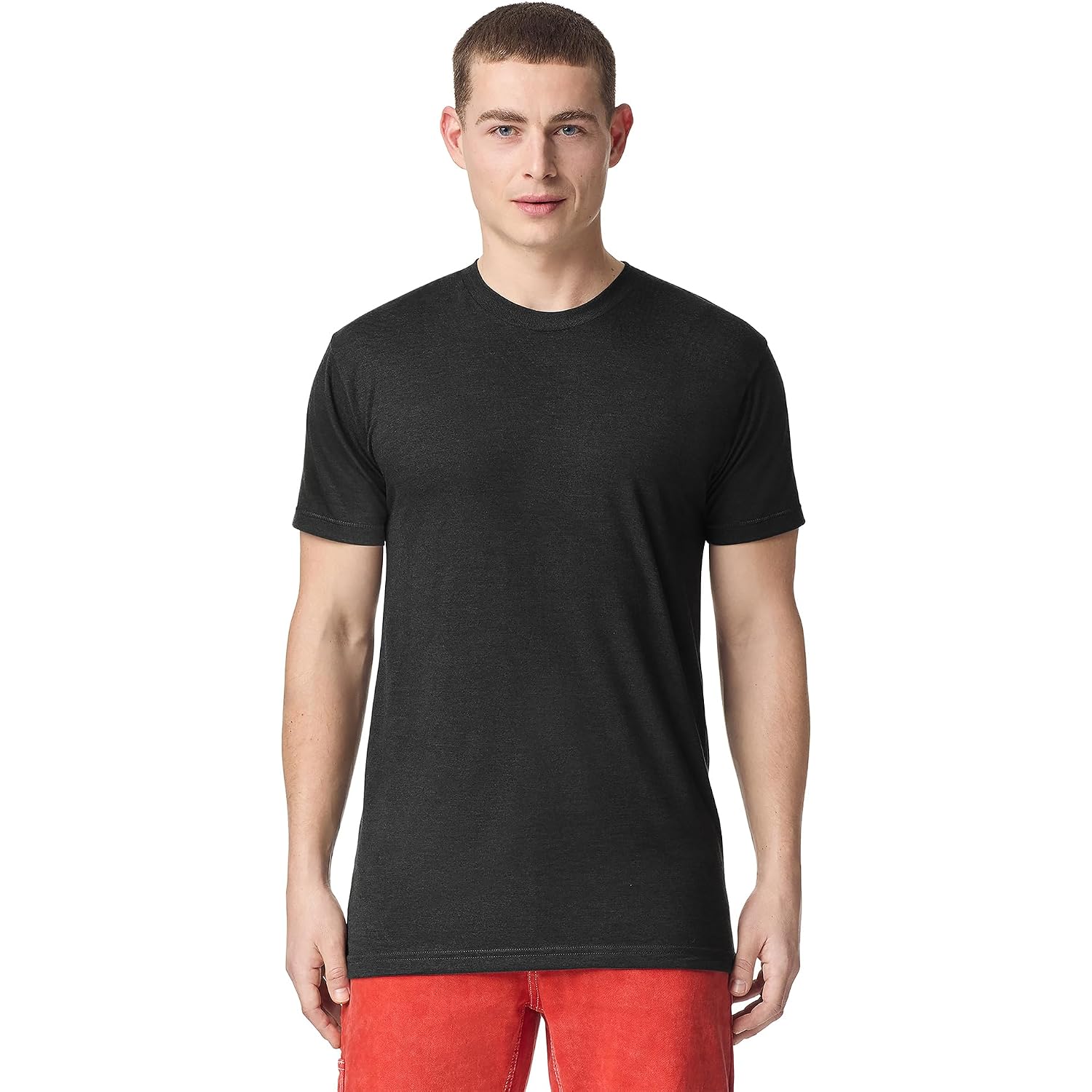 American Apparel Men'S Tri-Blend Track T-Shirt 2-Pack