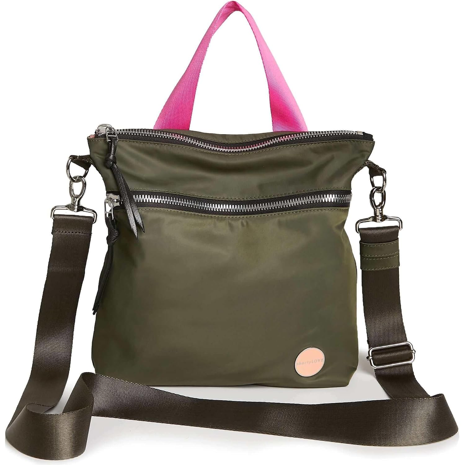 Amuse Crossbody Bag - Womens Stylish Nylon Everyday Handbag With 55" Adjustable Removable Strap