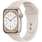 Apple Watch Series 8 [Gps, 41Mm] - Starlight Aluminum Case With Starlight Sport Band, S/M (Renewed)