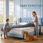 Utopia Bedding Queen Size Mattress Protector Waterproof, Premium 200 Gsm Terry Mattress Cover, Soft & Breathable Bed Cover, Fitted Sheet Style Stretchable Deep Pockets 17" (Gray)