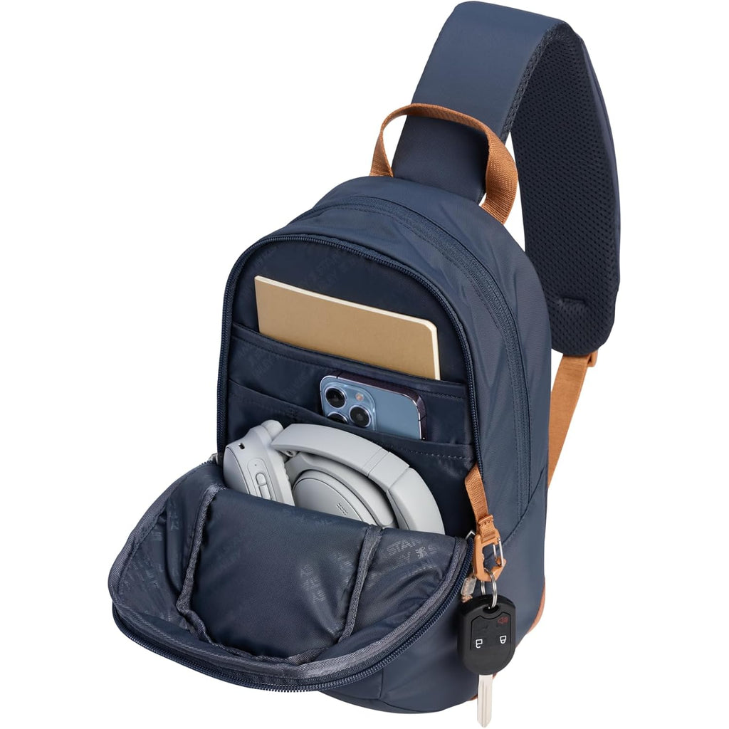 Stanley Vitalize Crossbody Bag | Hydration Sling With Zippered Drinkware Compartment | Adjustable Strap | Multiple Storage Pockets | Durable Recycled Fabric | Twilight