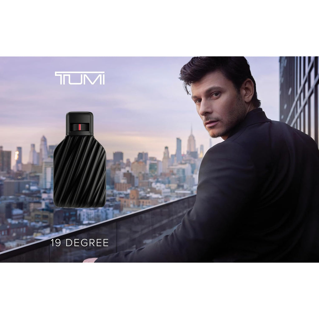 Tumi 19 Degree - Liquid Perfume Fragrance For Men - Bold & Woody Cologne With Leather & Amber Fragrance Notes - 3.4 Fl Oz