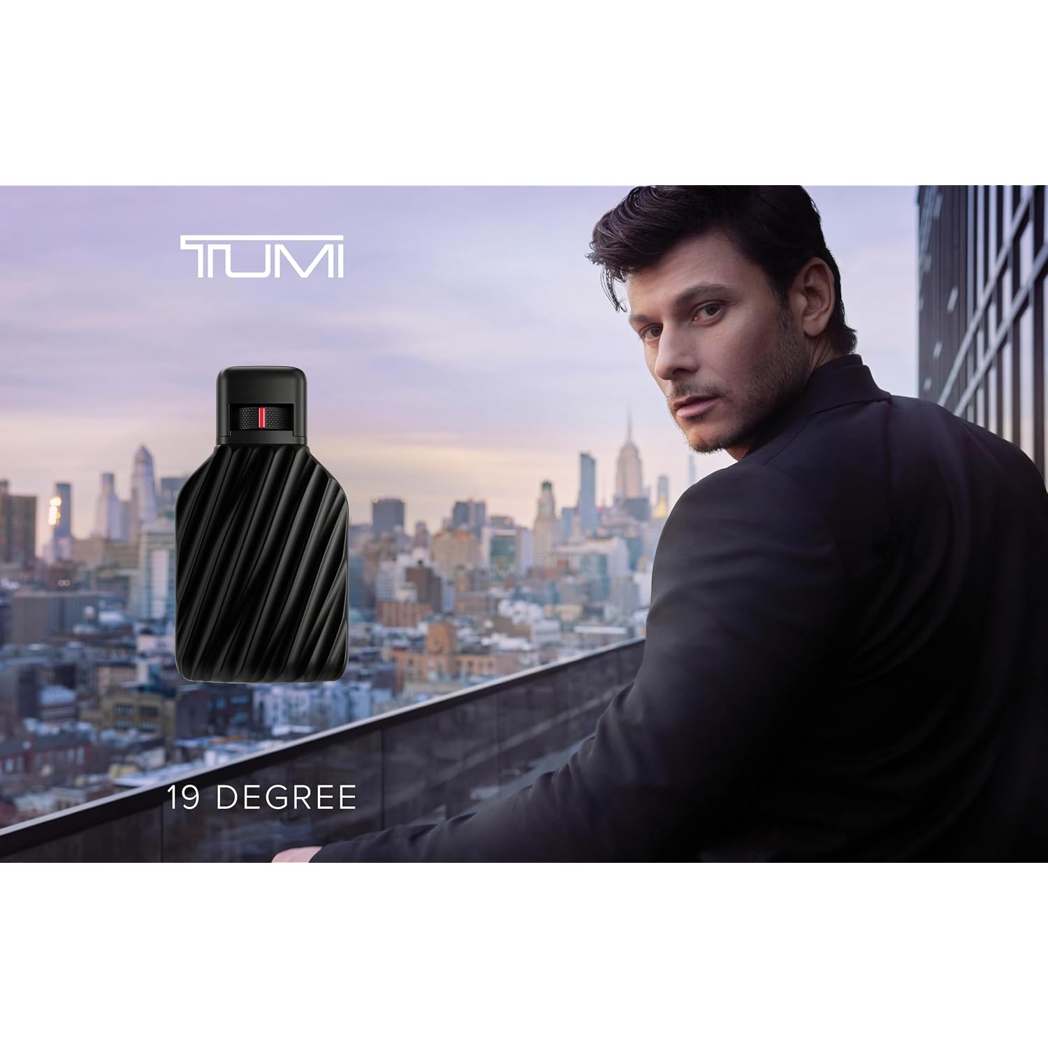 Tumi 19 Degree - Liquid Perfume Fragrance For Men - Bold & Woody Cologne With Leather & Amber Fragrance Notes - 3.4 Fl Oz