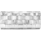 Woven Evening Clutch Purses For Women, Pu Crossbody Shoulder Purse Handbag For Evening, Formal Events, Wedding, Party