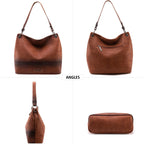 Wrangler Hobo Bags for Women Vegan Leather Top Handle Shoulder Purses and Handbags