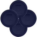 Pyrex 7200-PC 2-Cup Blue Food Storage Replacement Lid (4-Pack) - Made in USA