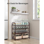 Songmics Stackable Shoe Rack, 4 Tier Metal Shoes Rack Storage Shelf, Holds Up To 16 Pairs Shoes, Adjustable Slanted Shelves Tower Organizer For Closet Entryway Small Spaces, Bronze