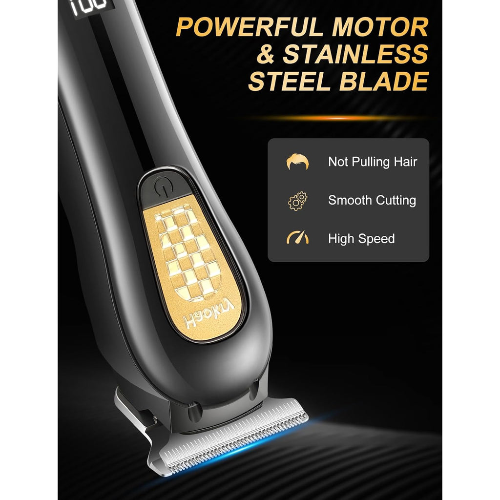 Hair Clippers & Trimmer For Men,Professional Barber Clippers And Trimmers Set,Mens Cordless Hair Clipper For Barbers Haircut Kit,Beard Trimmer,Rechargeable Electric Shaver