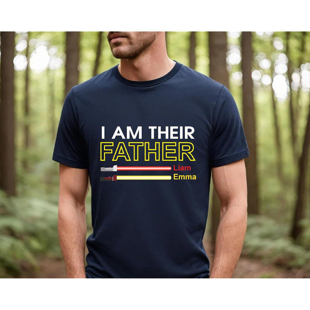 Personalized I Am Your Their Father Shirt, Dad Gift, Custom Stars Tshirts For Daddy, Tee Gifts For Husband, Dad, Papa From Daughters Son Wife, Christmas, Fathers Day & Birthday Present
