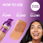 Covergirl Simply Ageless Skin Perfector Essence Foundation, 20 Light, Tinted Skincare Makeup Hybrid, Sheer Tint, Radiant Finish, Glowy Finish, Vegan Formula, 1.0Oz