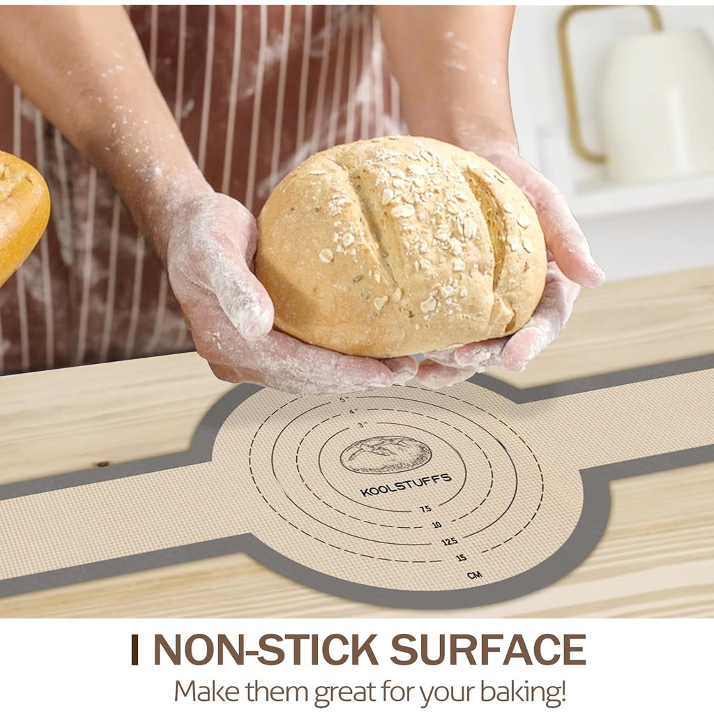 Silicone Bread Sling For Dutch Oven, 2 Pcs Non-Stick & Easy Clean Reusable Sourdough Mat, Sourdough Bread Baking Supplies, Tools ＆ Accessories