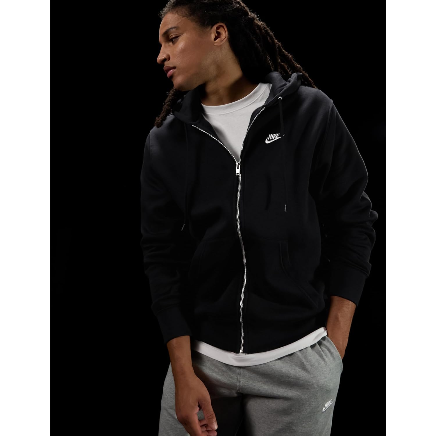 Nike Men'S Club Full-Zip Fleece Hoodie
