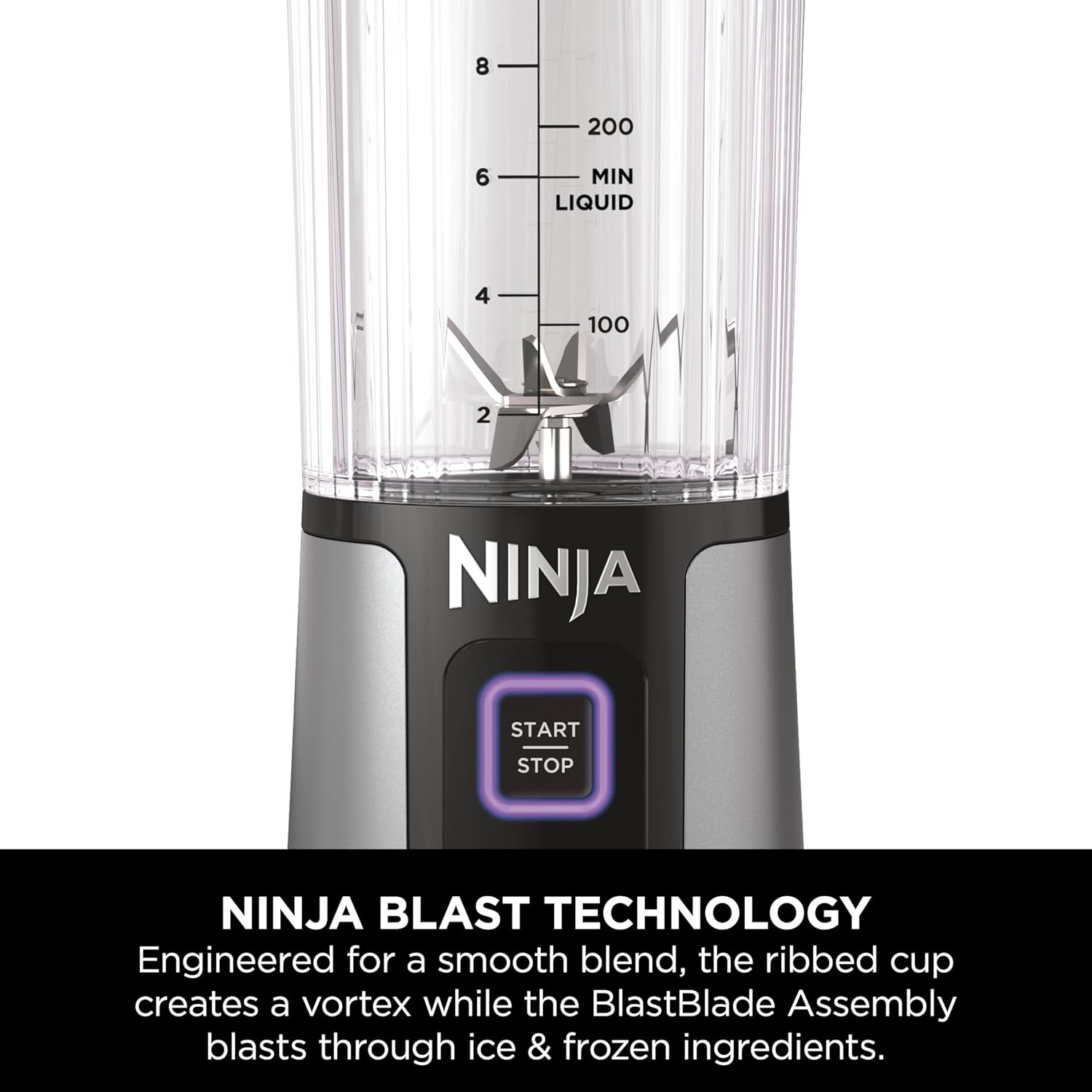 Ninja Blast Portable Blender | Cordless | 18-oz. Vessel | Personal Mixer for Shakes & Smoothies | BPA Free | Leakproof Lid & Sip Spout | USB-C Rechargeable | Dishwasher Safe Parts | Black | BC151BK
