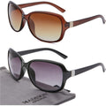 Madison Avenue 2 Pack Classic Vintage Sunglasses for Women, Fashion Sun Glasses with UV400 Protection 2pack-black/Brown