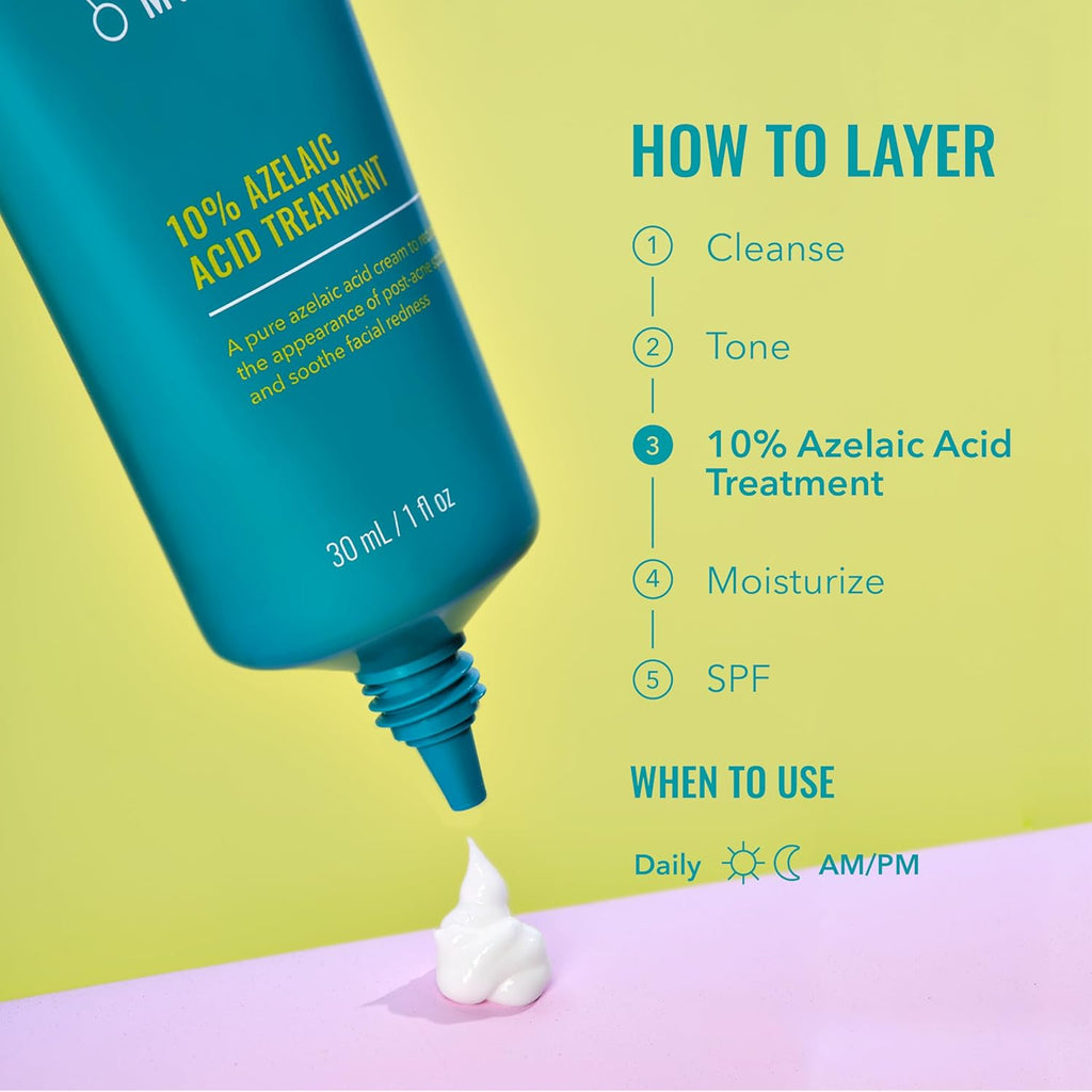 Good Molecules 10% Azelaic Acid Treatment for Face – Soothing Formula for Facial Redness & Uneven Tone – Brightens Dark Spots & Refines Texture – Vegan & Fragrance-Free Skincare (30ml / 1.01 fl oz.)