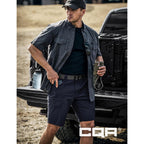 Cqr Men'S Flex Casual Cargo Shorts, Lightweight Water Resistant Golf Shorts, Stretch Tactical Work Shorts With Multi-Pocket