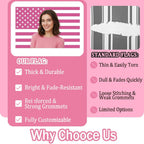 Custom Pink America Flag 3X5 Ft Personalized Flags Design Your Image Funny Tapestry Poster For Decorate Clubs Concerts Bars University Dormitories Living Rooms Bedrooms