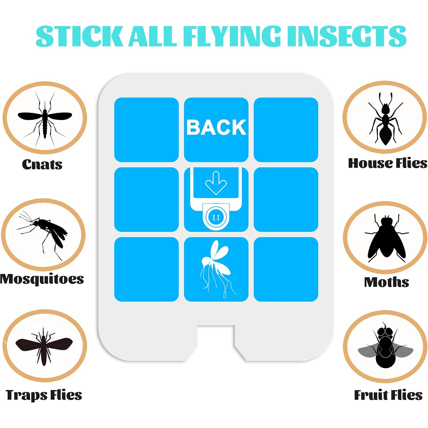 32 Pack Refill Glue Cards, Saferr Home Fly Trap Refill Compatible With Saferr Home Sh502, S23005-06 And Dynatrap Dt3005W Dot Indoor Fly Trap Plug-In Insect Trap Replacement Mosquito Sticky Glue Boards
