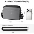 Anti-Theft Crossbody Travel Bag For Women Men, Lightweight Shoulder Bag Classic Design For Trip, Daily Use, Sport