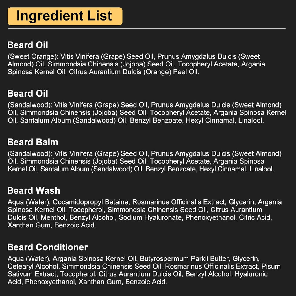 XIKEZAN Beard Kit for Men Grooming & Care w/Beard Conditioner, Wash, Oil, Balm, Brush, Comb,Birthday Fathers Valentines Easter Gifts for Men Him Dad Husband Boyfriend Mens Christmas Stocking Stuffers