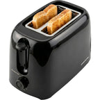 Ovente Electric 2 Slice Toaster Machine With 6-Shade Browning Selector Setting, Compact Design And Removable Crumb Tray, 700W Power Perfect For Toasting Bread, Thin Bagels And Waffles, Black Tp2210B