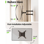 USX Mount TV Wall Mount for Most 26-60 Inch TVs up to 77 lbs, Full Motion Wall Mount TV Bracket with Swivel Tilt Single Stud Design for Corner, Max VESA 400x400mm fit Most 32 40 42 43 50 55 60 TVs