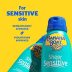 Banana Boat Sheer Sensitive Sunscreen Spray Spf 50, 6 Oz