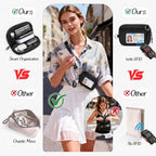 Small Crossbody Bag With Phone Lanyard And Wrist Strap Mini Checkered 4.5X6.5 Purse With Rfid Clip And Go For Travel