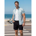 Rqp Men'S Cotton Casual Shorts Classic-Fit 5" Chino Shorts Elastic Waist Daily Wear Dress Shorts