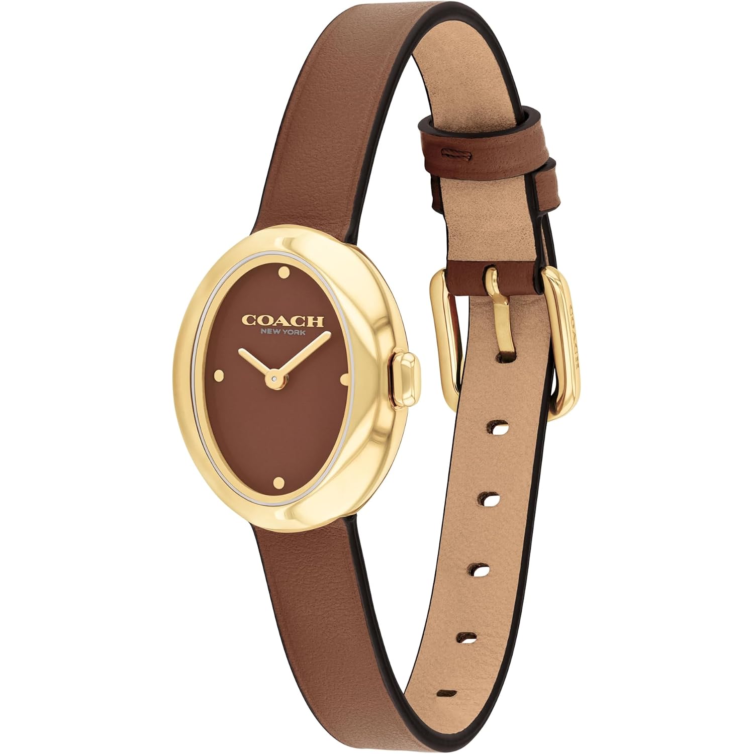 Coach Sammy Women'S - 2H Quartz Watch - Calfskin Leather Strap - Water Resistant Up To 3Atm/30 Meters - Gift For Her - Modern Design - Perfect For Everyday Wear - 22.5Mm