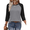 3/4 Length Sleeve Womens Tops Baseball Shirt Women Summer Outfits Women'S T-Shirts Tees Blouses