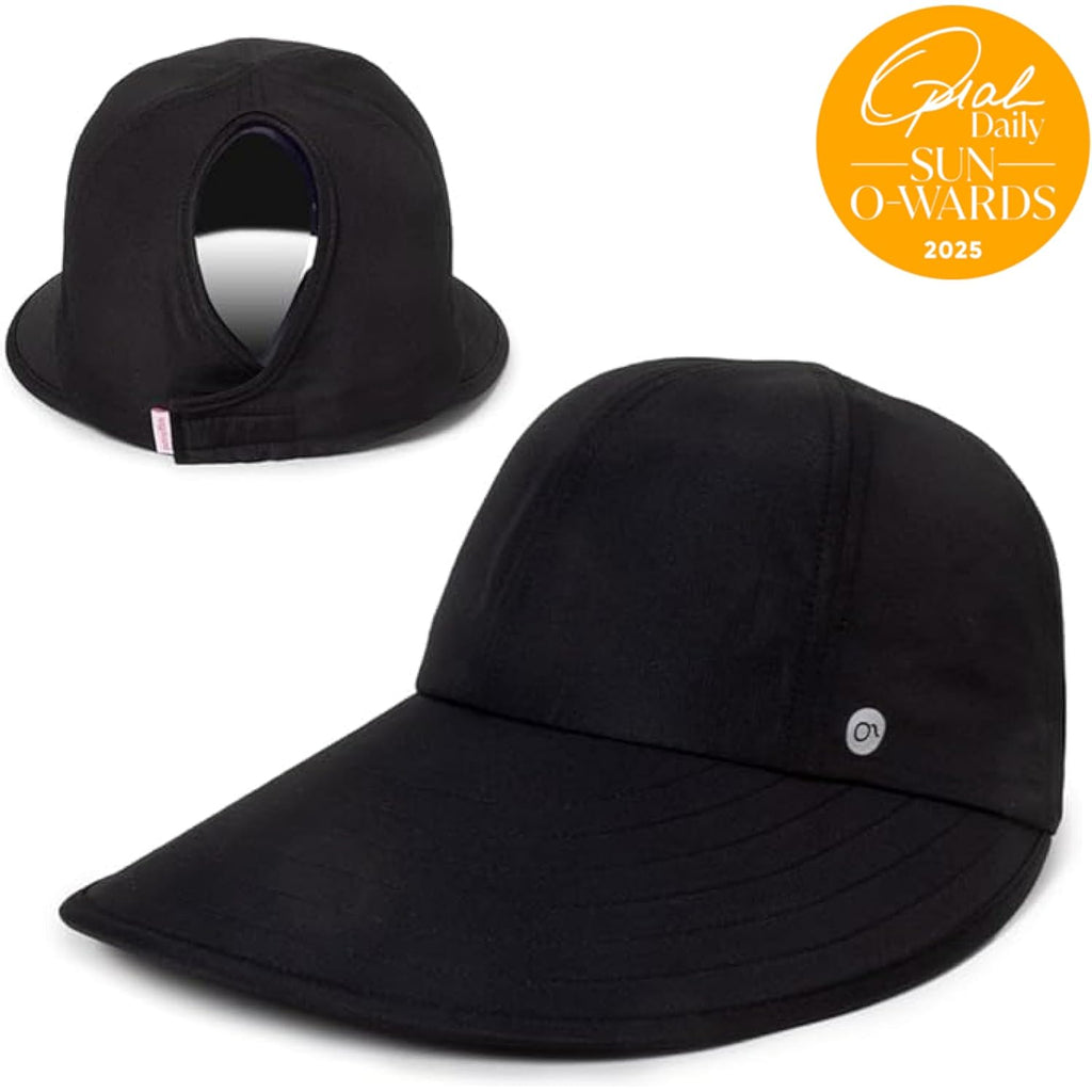 Ponyflo Sunblocker Wide Brim Hat, Patented Women’s Ponytail Sun Hat for Adults, UPF 50 Sun Protection