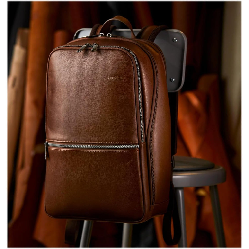 Samsonite Classic Leather Slim Backpack