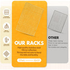 2 Pcs Cooling Racks For Cooking And Baking, 15X10 Inches Stainless Steel Cooling Rack, Sheet Pan With Wire Rack For Baking Sheet, Bacon Rack Oven Safe Fits Jelly Roll Sheet Pan