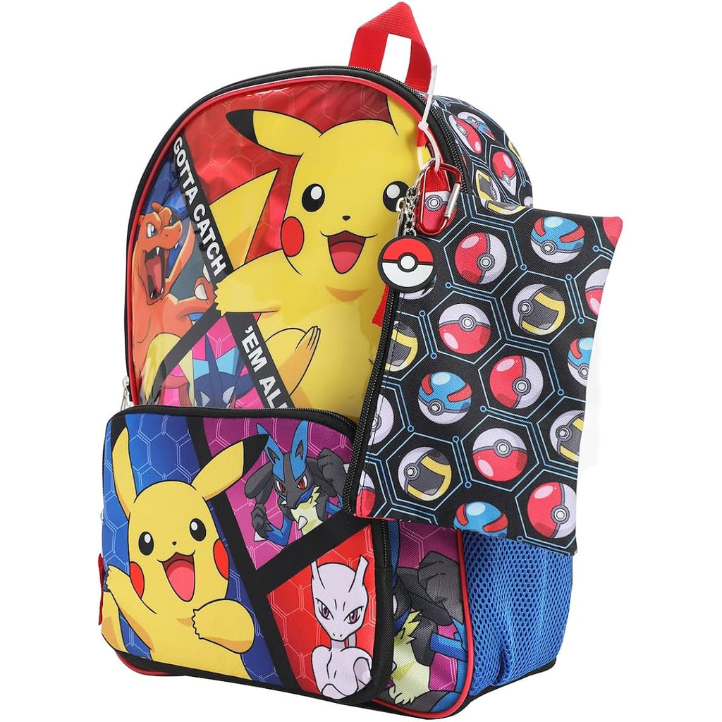 Bioworld, Boys, Youth Five-Piece Backpack Set (Little Kid/Big Kid), Aop, One Size