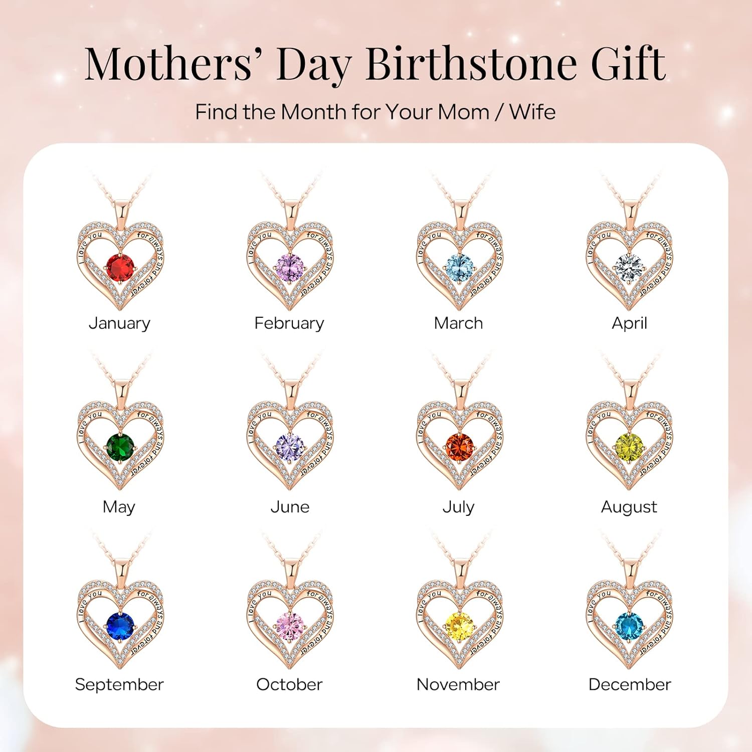 18K Rose Gold Necklaces for Women Birthday Gifts for Women Jewelry for Women Birthday Gifts for Wife Girlfriend Daughter Wife Birthday Gifts for Anniversary Mothers Day Christmas Valentines Gifts