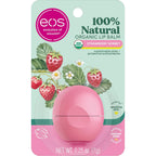 Eos 100% Natural & Organic Lip Balm - Strawberry Sorbet, All-Day Moisture, Dermatologist Recommended For Sensitive Skin Care, Lip Care Products, 0.25 Oz