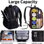 Shrradoo Anti Theft Laptop Backpack Travel Backpacks With Combination Lock For Women Men High School College Backpack Computer Bag Fits 17 Inch Laptop,Black